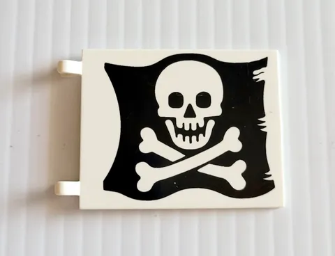 LEGO Pirates I Part 2525p01 Flag 6 x 5 Skull & Crossbones Jolly Roger Pattern
