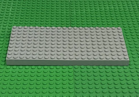 LEGO Thick Brick Plate w/o Bottom Tube (10 x 20) City Town (700eX) : Light Gray