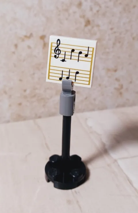 New LEGO Sheet Music Stand Notes Printed Clarinet trumpet Band Stand guitar