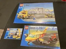 Lego City - 7900 7901 7732 Construction Plane Heavy Loader  Manual Only Lot 05