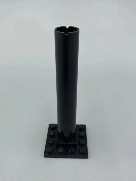 LEGO Black Boat Mast Section Base 4 x 4 x 9 - 6285 10040 6274 6270 6286 #4844