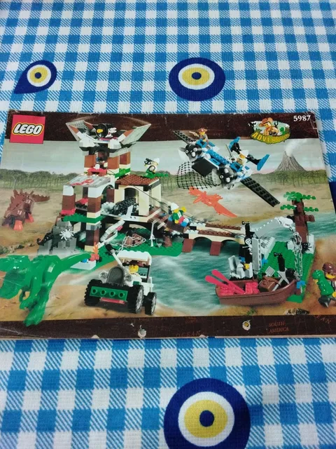 Lego Building Instructions 5987 Adventurers Dino Research Compound Instruction Only