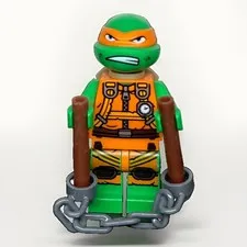 Lego Michelangelo Minifigure Jumpsuit Ninja Turtles 79120 tnt029 H