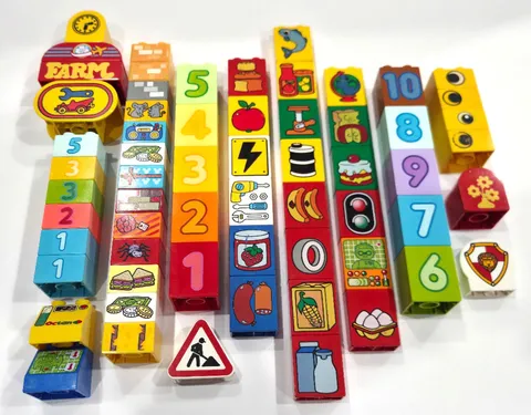 LEGO DUPLO Mixed Printed Specialty Bricks Lot + BONUSES