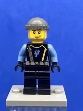 Aquaraider Diver 5 (Dark Blue/Gray Cap) aqu024 - LEGO Aquazone Used Minifigure