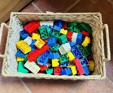 Lego Duplo 118 Pieces ( I Counted)  Bulk Lot Random Colors/shapes