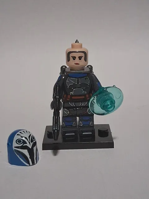 Lego Star Wars Bo-Katan Kryz Mandalorian Blue Clone Wars Phase 2 Custominifig 