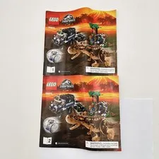 Lego 75929  Jurassic World Manual Book 1 & 2 2018 "NO BRICKS"  **Manual Only**