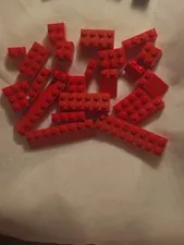 Legos 50 Pieces Random 25 Red 25 Blue Mixed Variety #L23