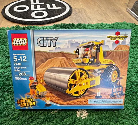 LEGO City Construction 7746 Single-Drum Roller Limited Edition 208pcs - SEALED