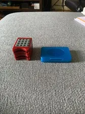 Bundle LEGO Red/Grey Nintendo DS Game Holder Set. Nintendo DS Blue Game Holder