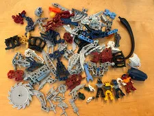 LEGO Bionicle Minifigure Parts and Weapons Bulk Lot