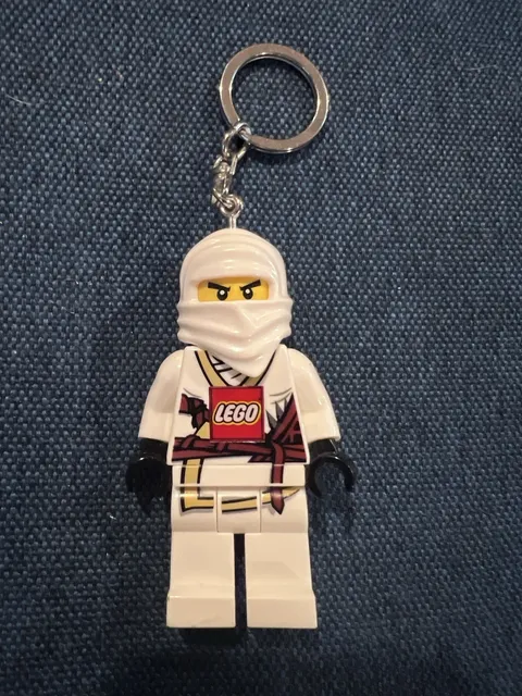 Lego Kai Minifigure Key Chain Flashlight BIG LEDLite Ninjago Mini Torch-Works!