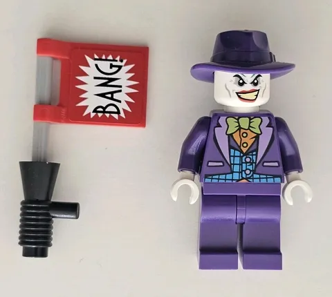 Lego DC Super Heroes Joker Minifig Minifigure with "bang" gun