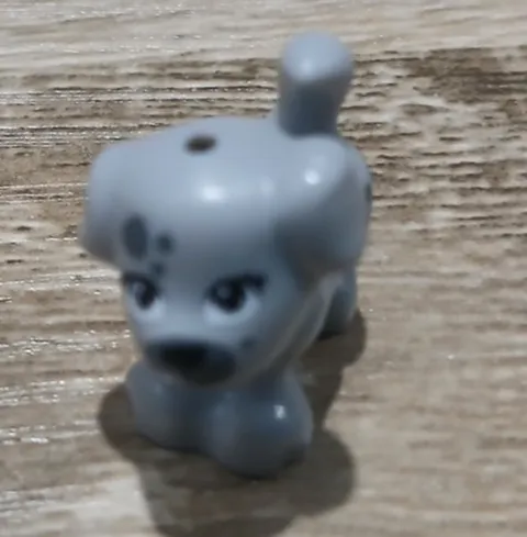 #4706# Lego 93088pb05 Puppy light grey in excellent condition , read description