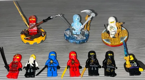 lego ninjago lot (Nrg zane, dx zane, dx cole)