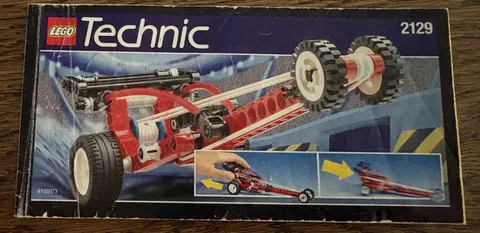 Lego Instructions ONLY For Technic Model Race Blast-Off Dragster Set 2129