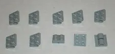 LEGO NEW 2x2 Light Bluish Grey Plate with Holes (10x) 4211376 Brick 2817