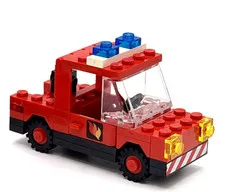 LEGO Vintage Red Fire Car, From set 6385 (SOLD AS IS) inv.571