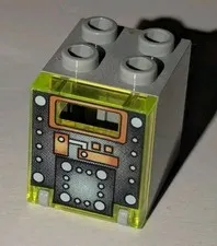 LEGO Aquazone Container Box Stingrays Mechanical Pattern Piece Part 4345 4346px6