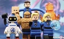 LEGO Marvel Superheroes Fantastic 4 custom minifigure Set By Abnormal & Pickle
