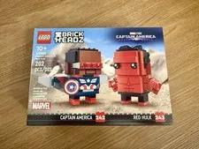 Lego Brickheadz Marvel Studios Captain America & Red Hulk 40668 NEW SEALED BOX