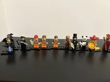 LEGO movie Minifigure Lot – Panda Guy, Abraham Lincoln, Emmet, Etc