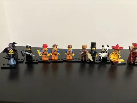 LEGO movie Minifigure Lot – Panda Guy, Abraham Lincoln, Emmet, Etc