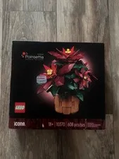 lego flowers poinsettia, new & not used