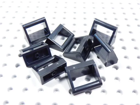 LEGO Lot of 8 Black 1x2 Modified Plates w/ Handle on Top BR