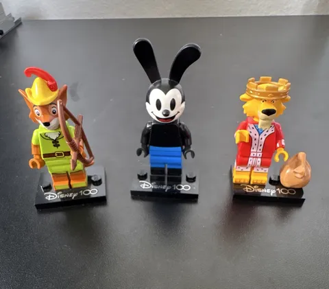 LEGO Minifigures Disney 100 Robin Hood Oswald the Lucky Rabbit Prince John