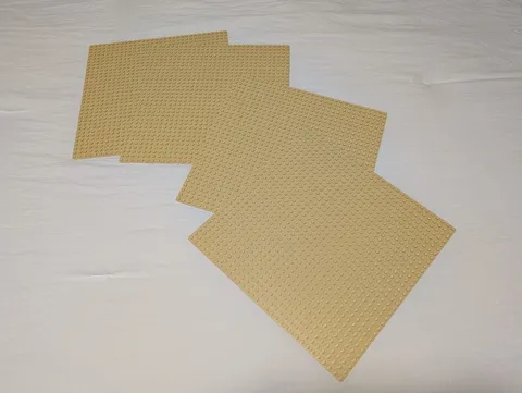 LEGO NEW Sand Tan Baseplate - Lot of 4 - 32 x 32 Studs - 10699 - from Brick Bank