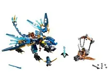 LEGO NINJAGO Jay's Elemental Dragon 70602 350pc Complete Set Retired 2016