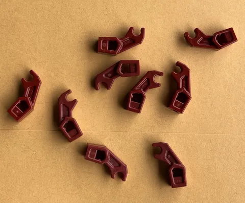 Lego 53989 Arm Mechanical, Exo-Force / Bionicle (qty 9) Reddish Brown