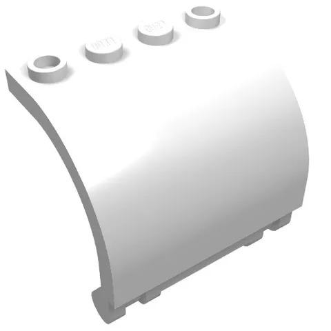 10x LEGO® Part 18910 - Panel 3 x 4 x 3 Curved with Double Clip Hinge
