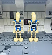 LEGO Star Wars Blue Pilot Battle Droid Minifigure Lot of 2