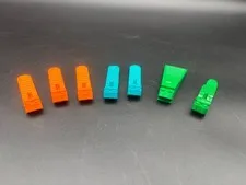 LEGO Brick And Axle Separator (Lot of 7) - Orange, Blue, Green, Alligator