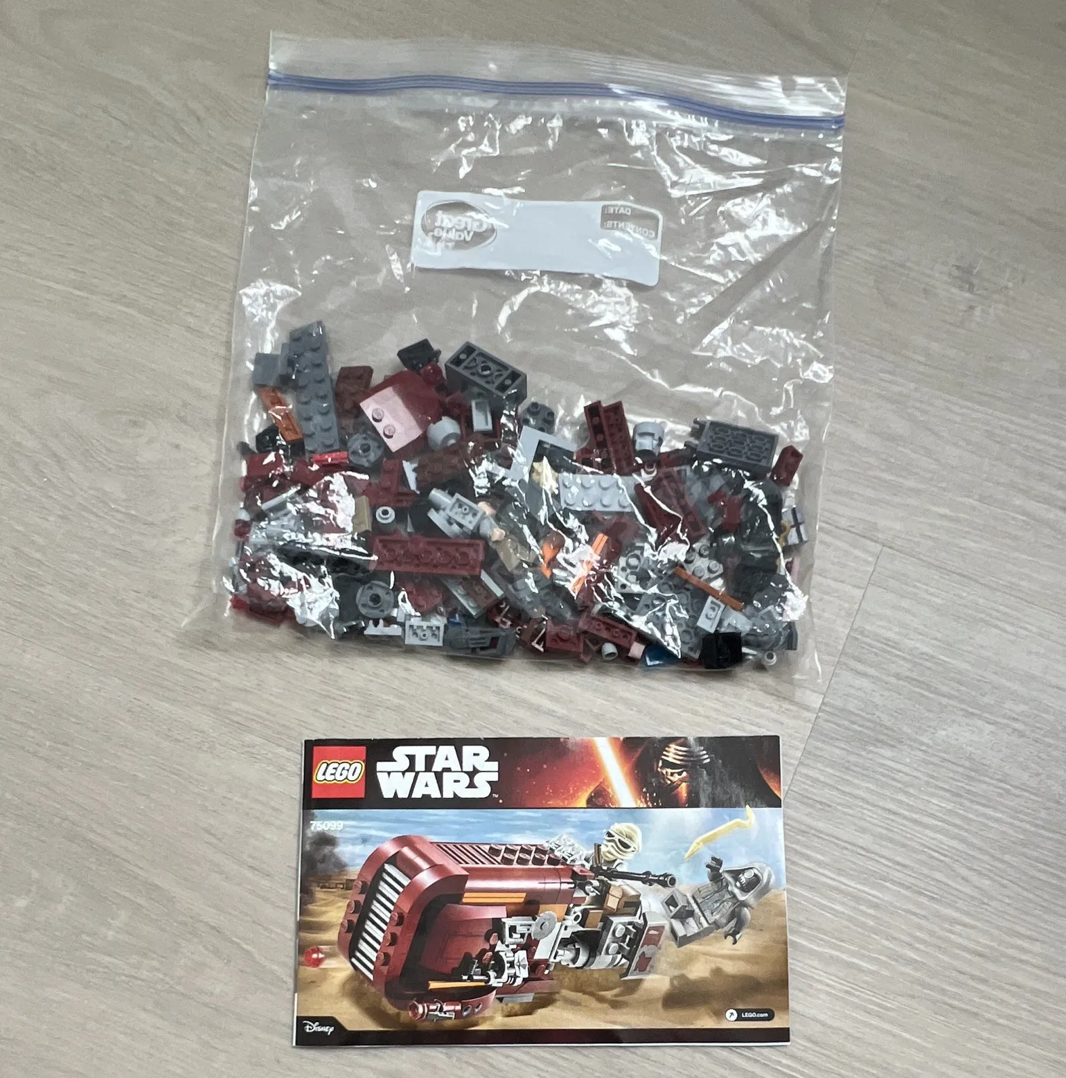 LEGO Star Wars 75099 Desert Skiff Escape Parts Bulk Lot w/ Instructions Bag
