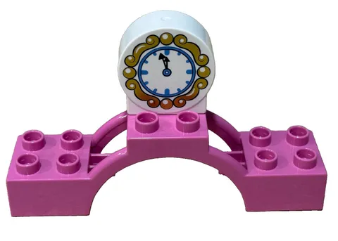 Lego Duplo Pink Clock Archway Disney Princess Cinderella Castle Little Mermaid