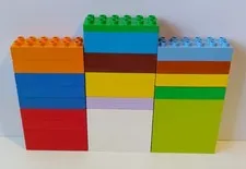 Lego DUPLO Lot of (39) 2x6 Bricks & Plates Blocks Pieces - Assorted Colors