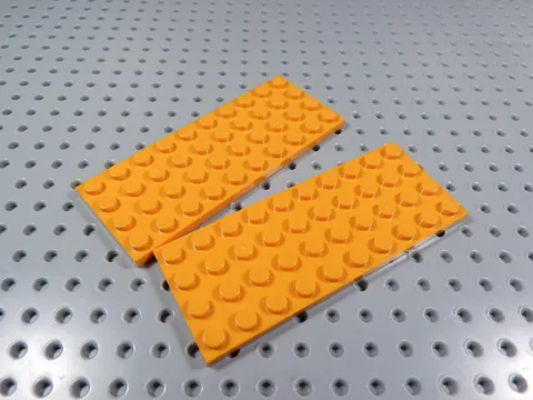 LEGO Lot of 2 Orange 4x10 Plates BA