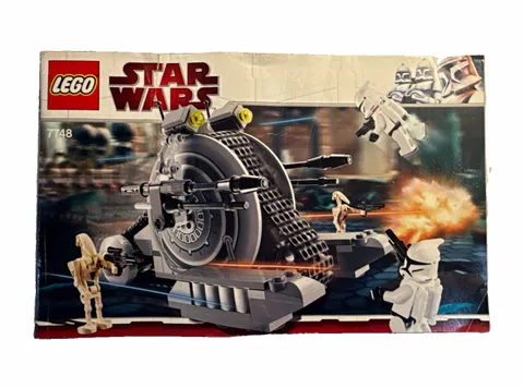 LEGO Star Wars 7748 Corporate Alliance Tank Droid 2009 w/ Minifigs Manual No Box