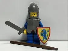 LEGO Castle cas237 Lion Knight Crusader Minifigure Knight Vintage 1980s W/ Armor