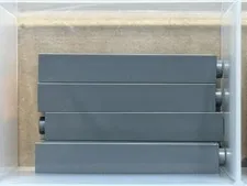 LEGO Parts - Dark Bluish Gray Brick 1 x 1 x 5 - Solid Stud - No 2453b - QTY 5