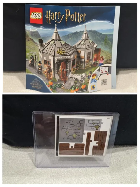 LEGO 75947 Harry Potter HAGRID'S HUT BUCKBEAK'S RESCUE stickers & Brochure Bent 