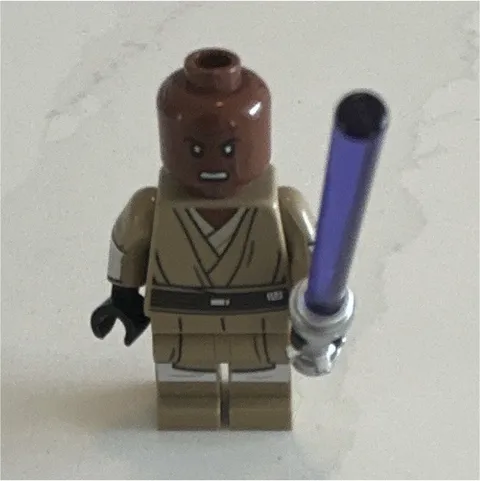 LEGO Star Wars Mace Windu Minifigure w/ Purple Lightsaber