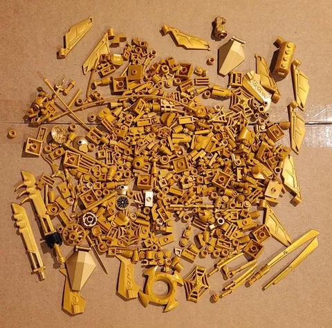 LEGO BULK LOT PEARL GOLD PIECES