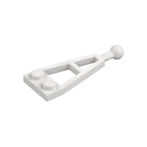 LEGO 22x White Plate, Modified 1 x 2 with Long Tow Ballt inv.597