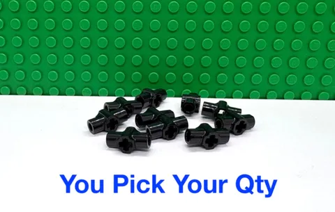 LEGO Black Technic Axle Hub Connector with 2 Bars "You Pick Your Qty" NEW