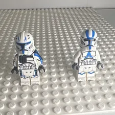 LEGO Star Wars 501st Legion Clone Trooper Minifigure Lot x2 w/ Cape sw1246